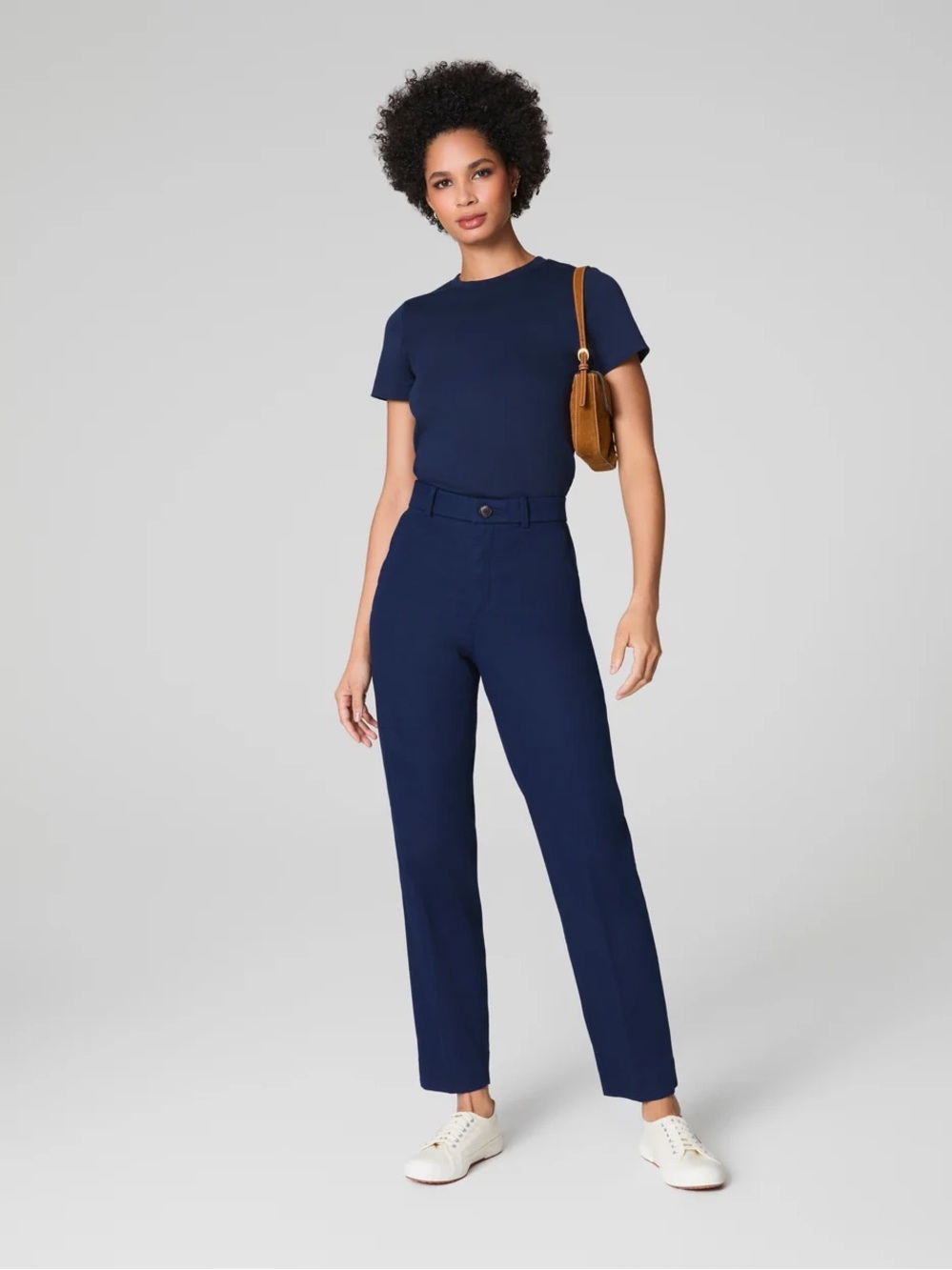 NWT SPANXsupersmooth®  Stretch Twill
Slim Straight Pant | Timeless Navy